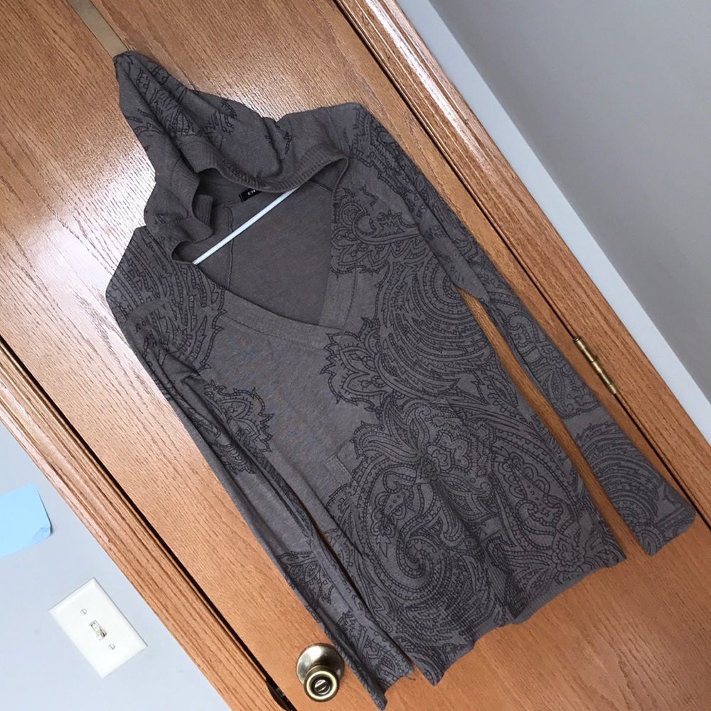 🔥Great Glam V-Neck Hoodie Tunic - L